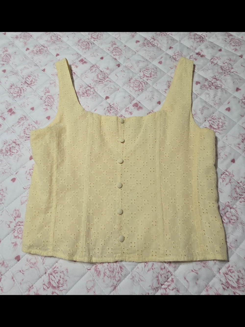 Gianni Bini Pale Yellow Crop Cami (NWOT)
